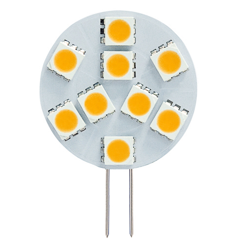 AC10-18V/DC10-30V, Side Pin T3 JC G4 LED Bulb, 1.8 Watts, 15W Equivalent, 5-Pack AC10-18V/DC10-30V, Side Pin T3 JC G4 LED Bulb, 1.8 Watts, 15W Equivalent, 5-Pack